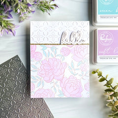 Peony Print stamp