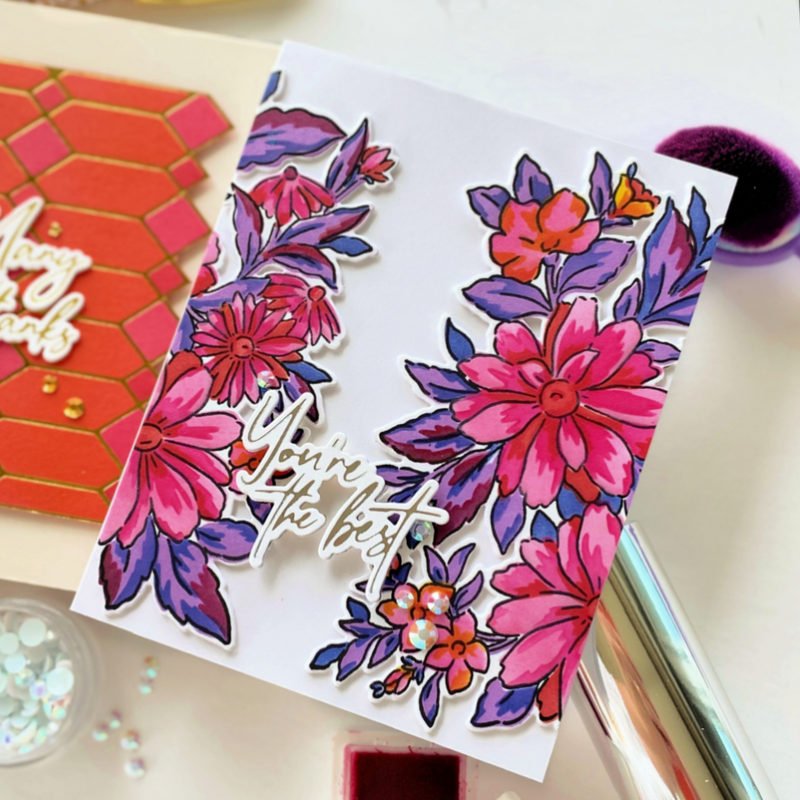 Painted Daisies stamp
